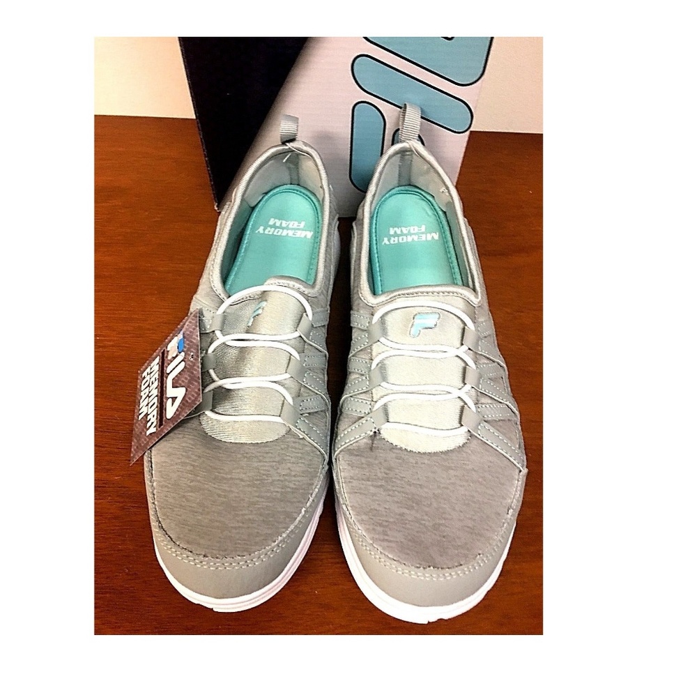 FILA Women's Memory Pilota Slip-on Shoes GRAY - Picture 4 of 4